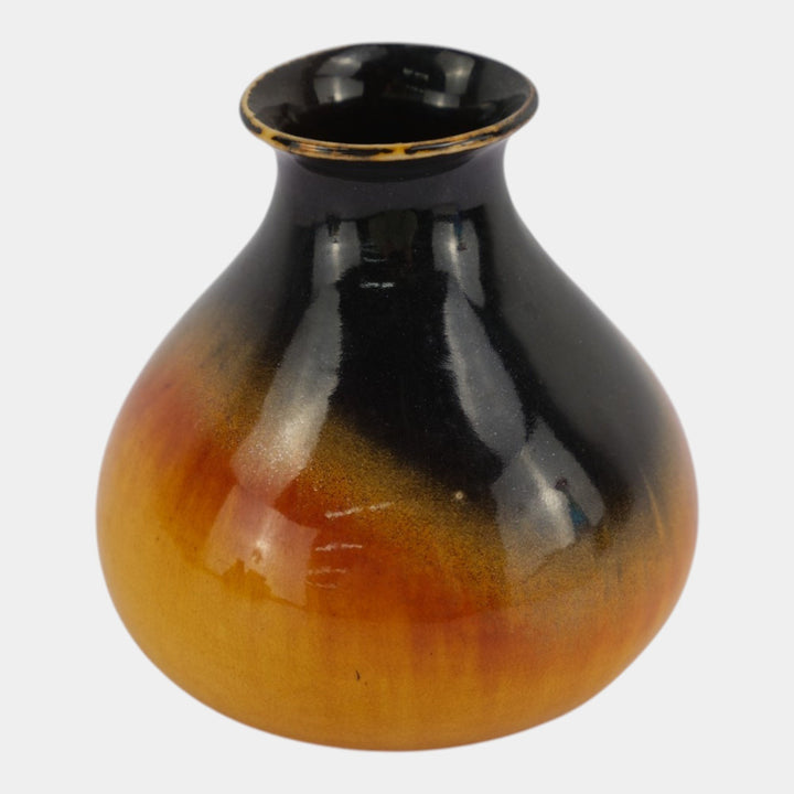 Teco Aventurine Metallic Glaze Vintage Arts And Crafts Pottery Ceramic Vase