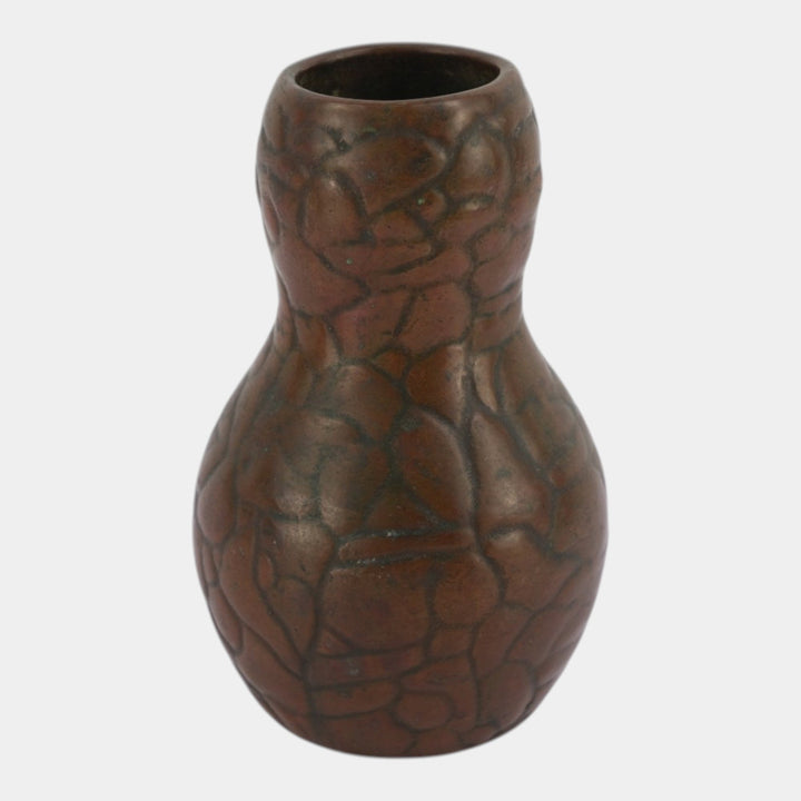 Clewell Copper Clad Vintage Arts And Crafts Pottery Brown Ceramic Vase