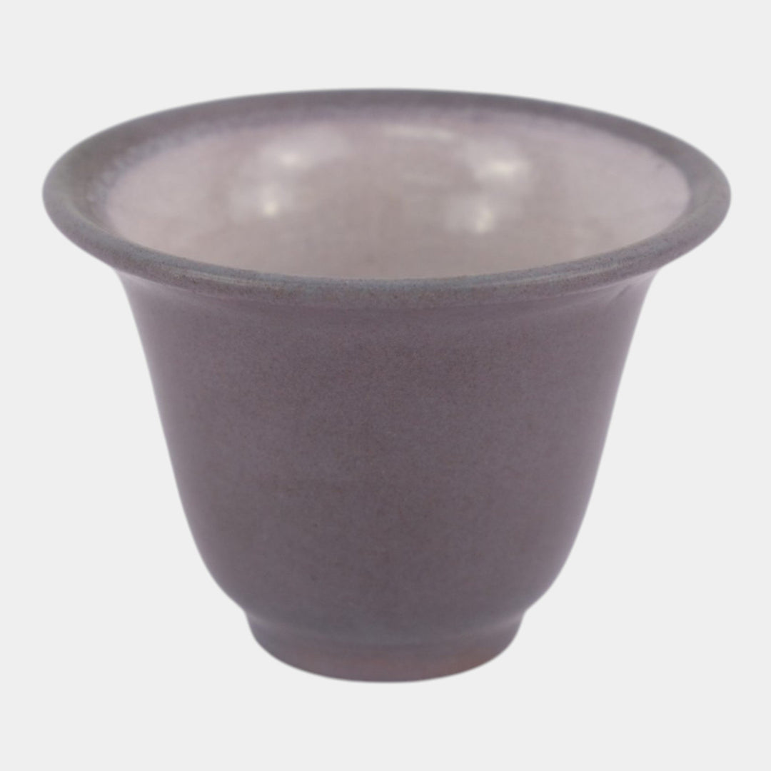 Marblehead Vintage Arts and Crafts Pottery Purple Flared Rim Ceramic Vase