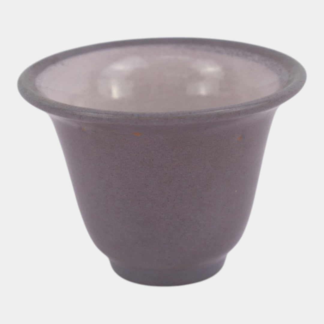 Marblehead Vintage Arts and Crafts Pottery Purple Flared Rim Ceramic Vase
