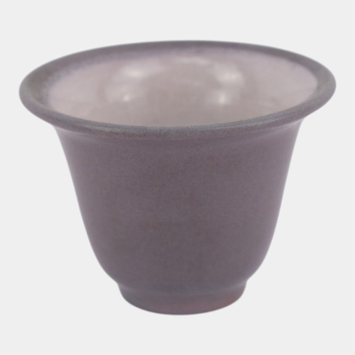 Marblehead Vintage Arts and Crafts Pottery Purple Flared Rim Ceramic Vase