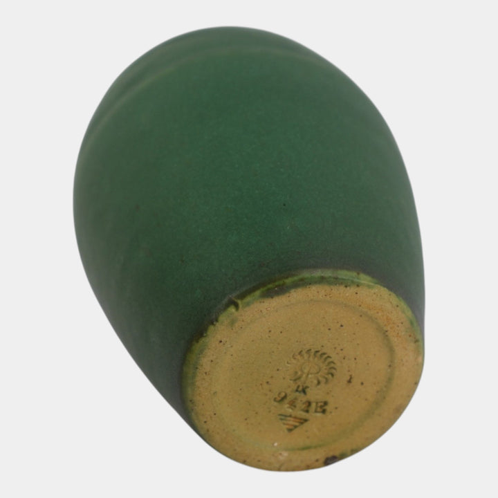 Rookwood 1909 Arts And Crafts Pottery Matte Green Geometric Band Vase 942E