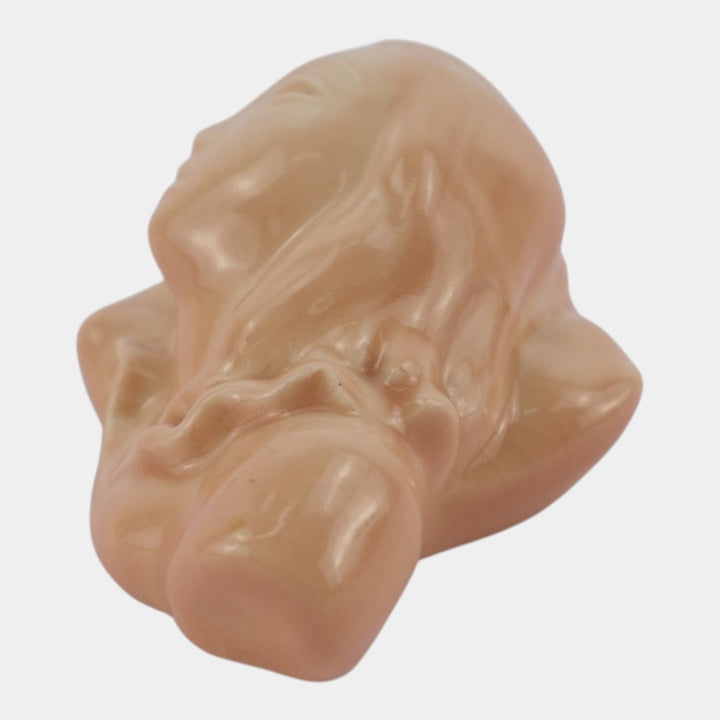 Kenton Hills Mid Century Modern Art Pottery Pink Woman Bust Paperweight Seyler