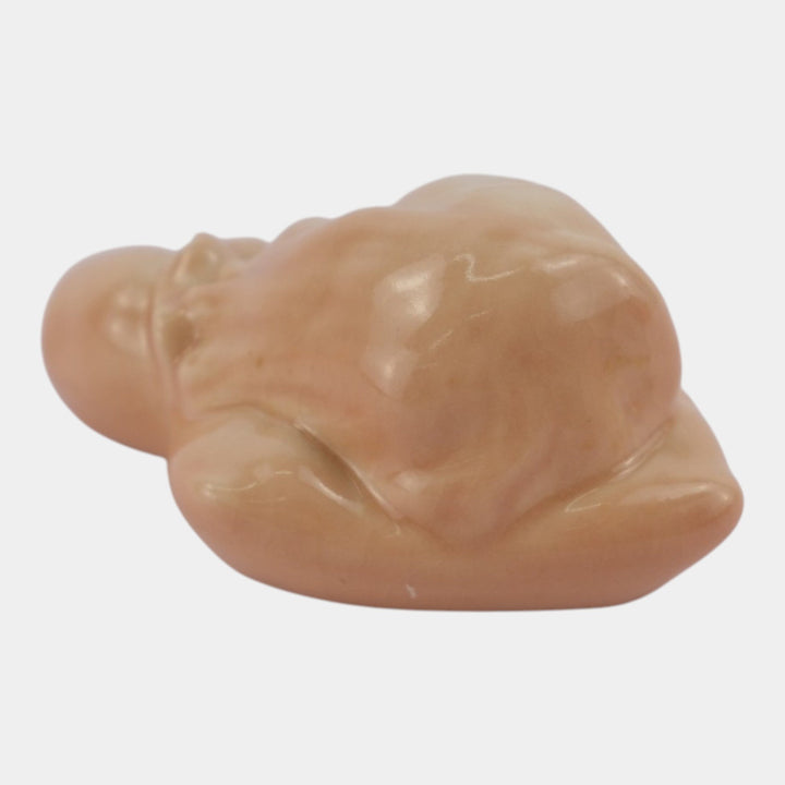 Kenton Hills Mid Century Modern Art Pottery Pink Woman Bust Paperweight Seyler