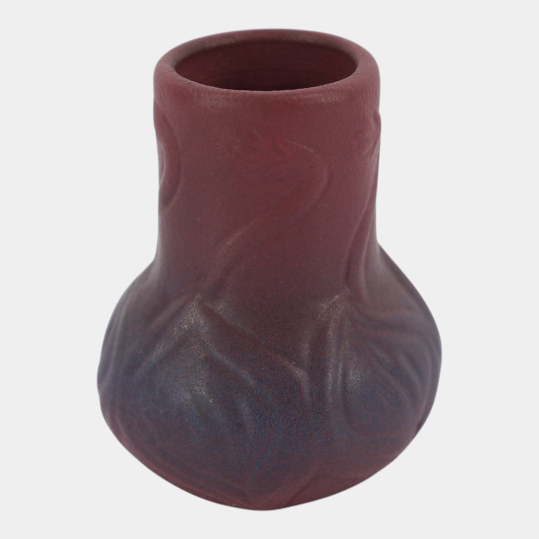 Van Briggle 1920s Vintage Arts And Crafts Pottery Mulberry Ceramic Flower Vase 645