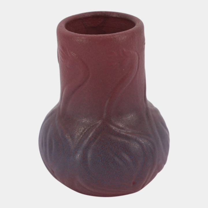 Van Briggle 1920s Vintage Arts And Crafts Pottery Mulberry Ceramic Flower Vase 645