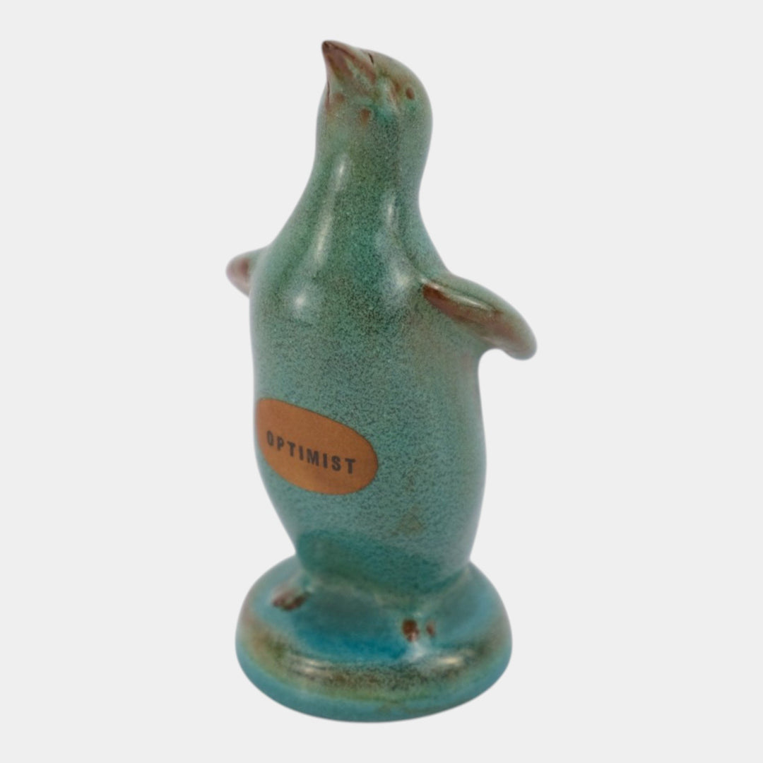 Nicodemus Pottery "Optimist" Penguin Figural Art Pottery Mid Century Figurine