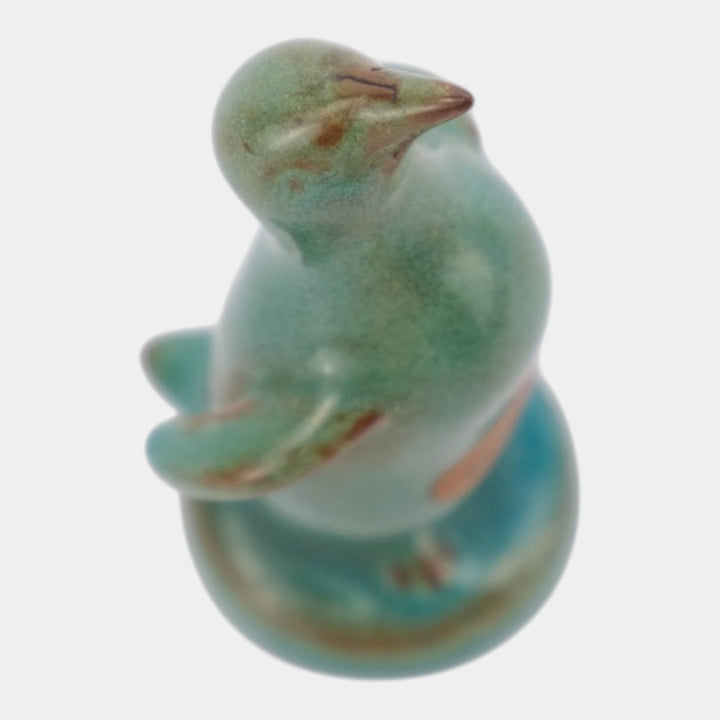 Nicodemus Pottery "Optimist" Penguin Figural Art Pottery Mid Century Figurine