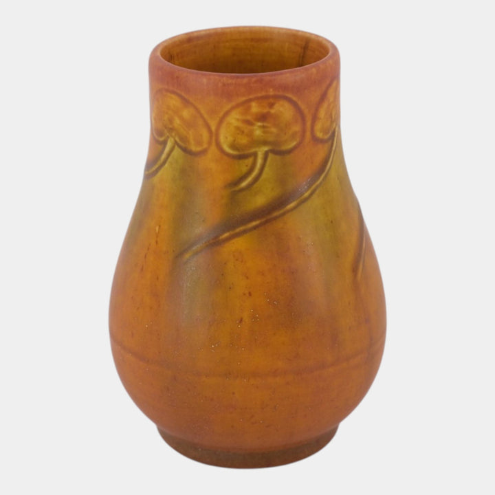 Rookwood 1911 Arts And Crafts Pottery Vine Leaf Carved Vase 1129 Hentschel