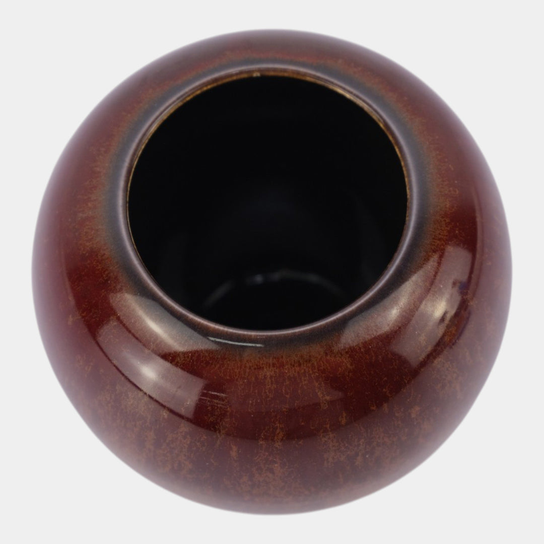 Kenton Hills Mid Century Modern Art Pottery Oxblood Red Glaze Effect Vase 106