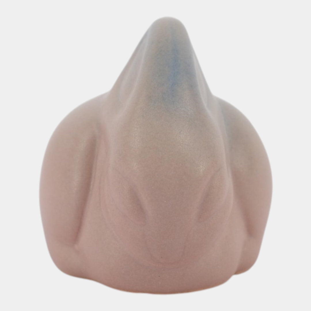 Van Briggle Vintage Pottery Dusty Rose Rabbit Paperweight Figurine