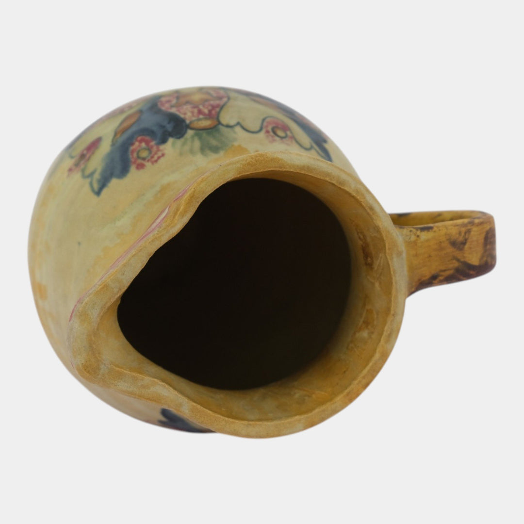Weller Barcelona 1920s Vintage Art Pottery Spanish Design Ceramic Pitcher