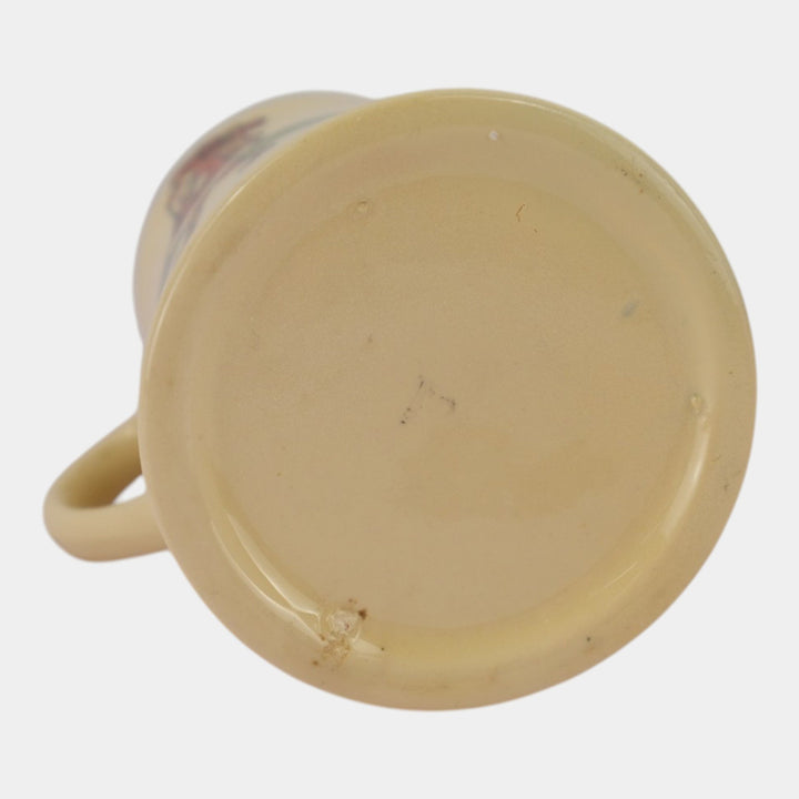 Roseville Juvenile Creamware 1910 Santa Claus Green Band Creamer Pitcher