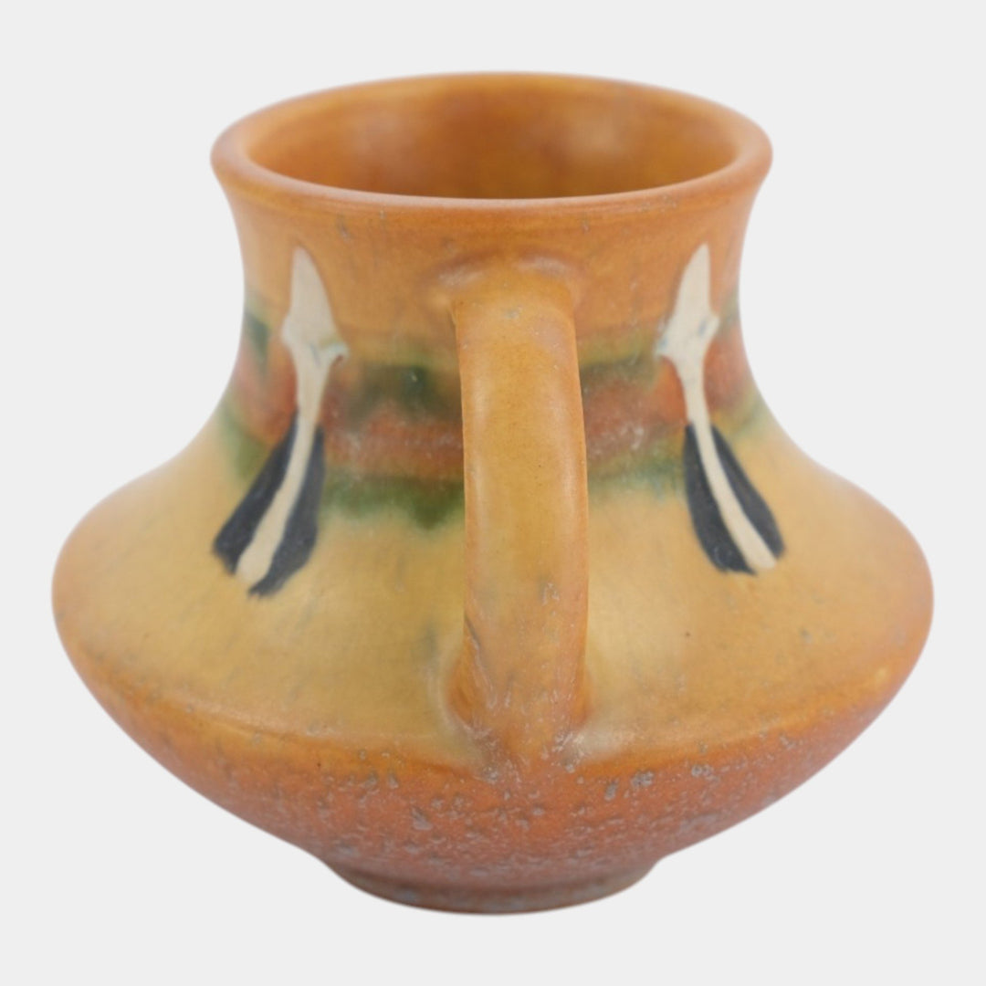Roseville Montacello Tan 1931 Vintage Arts And Crafts Pottery Ceramic Vase 555-4