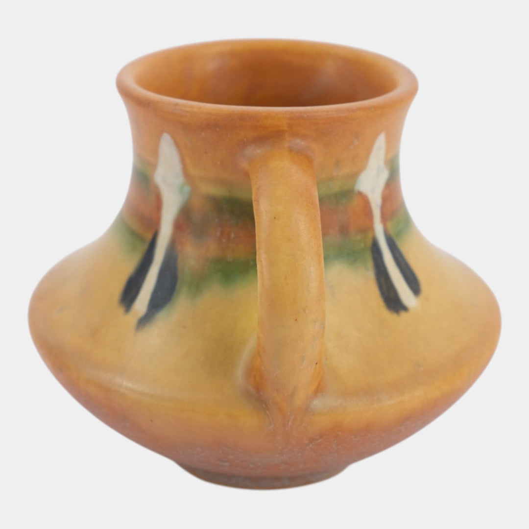 Roseville Montacello Tan 1931 Vintage Arts And Crafts Pottery Ceramic Vase 555-4