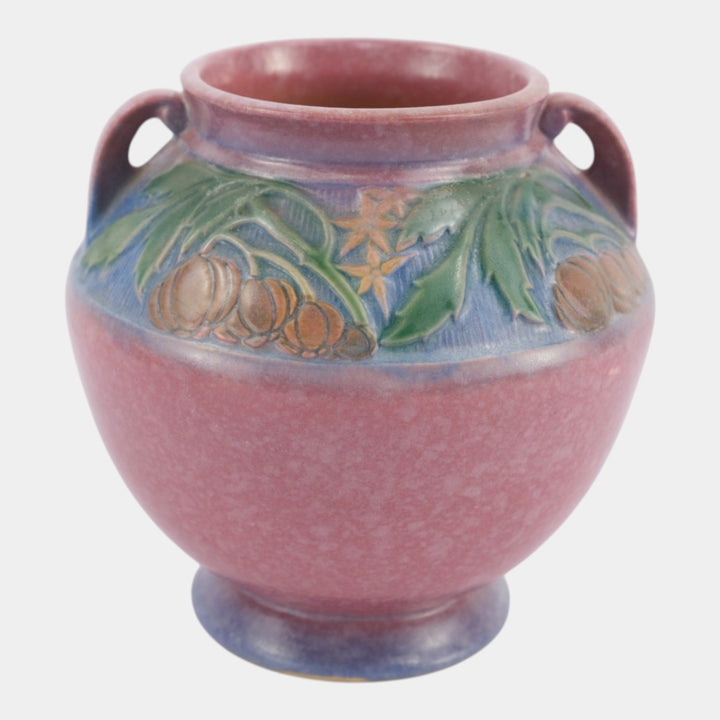 Roseville Baneda Pink 1932 Vintage Arts And Crafts Pottery Ceramic Vase 591-6