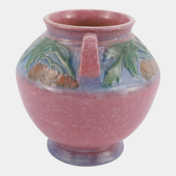Roseville Baneda Pink 1932 Vintage Arts And Crafts Pottery Ceramic Vase 591-6