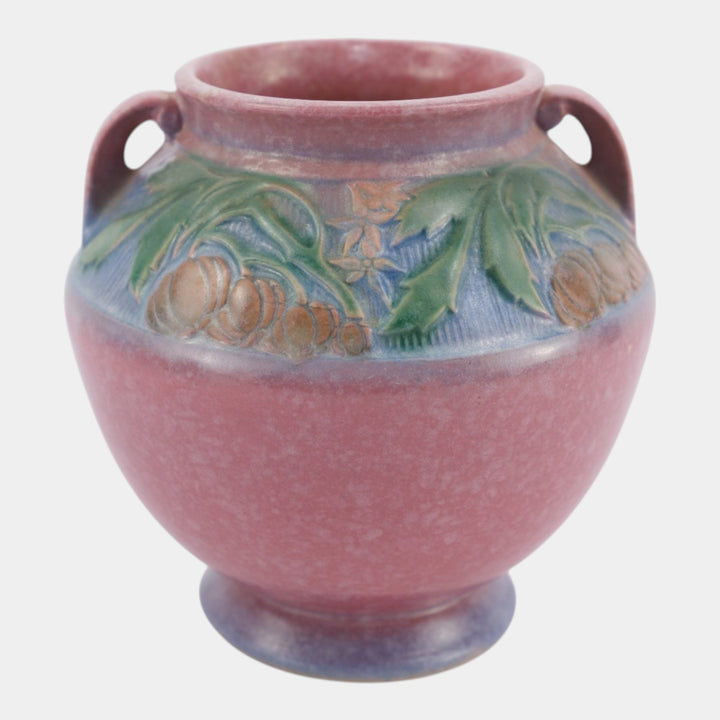 Roseville Baneda Pink 1932 Vintage Arts And Crafts Pottery Ceramic Vase 591-6