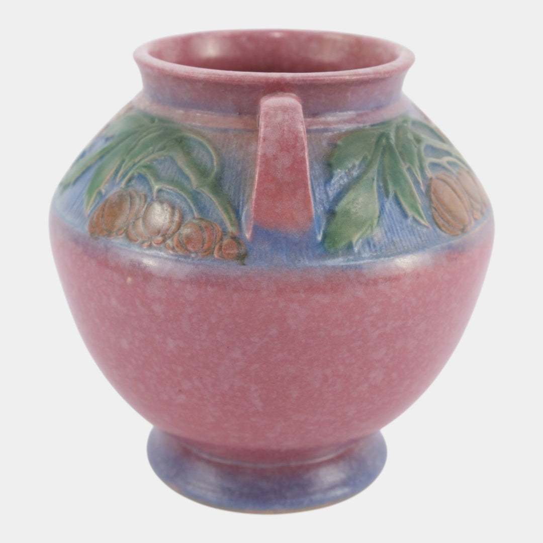 Roseville Baneda Pink 1932 Vintage Arts And Crafts Pottery Ceramic Vase 591-6