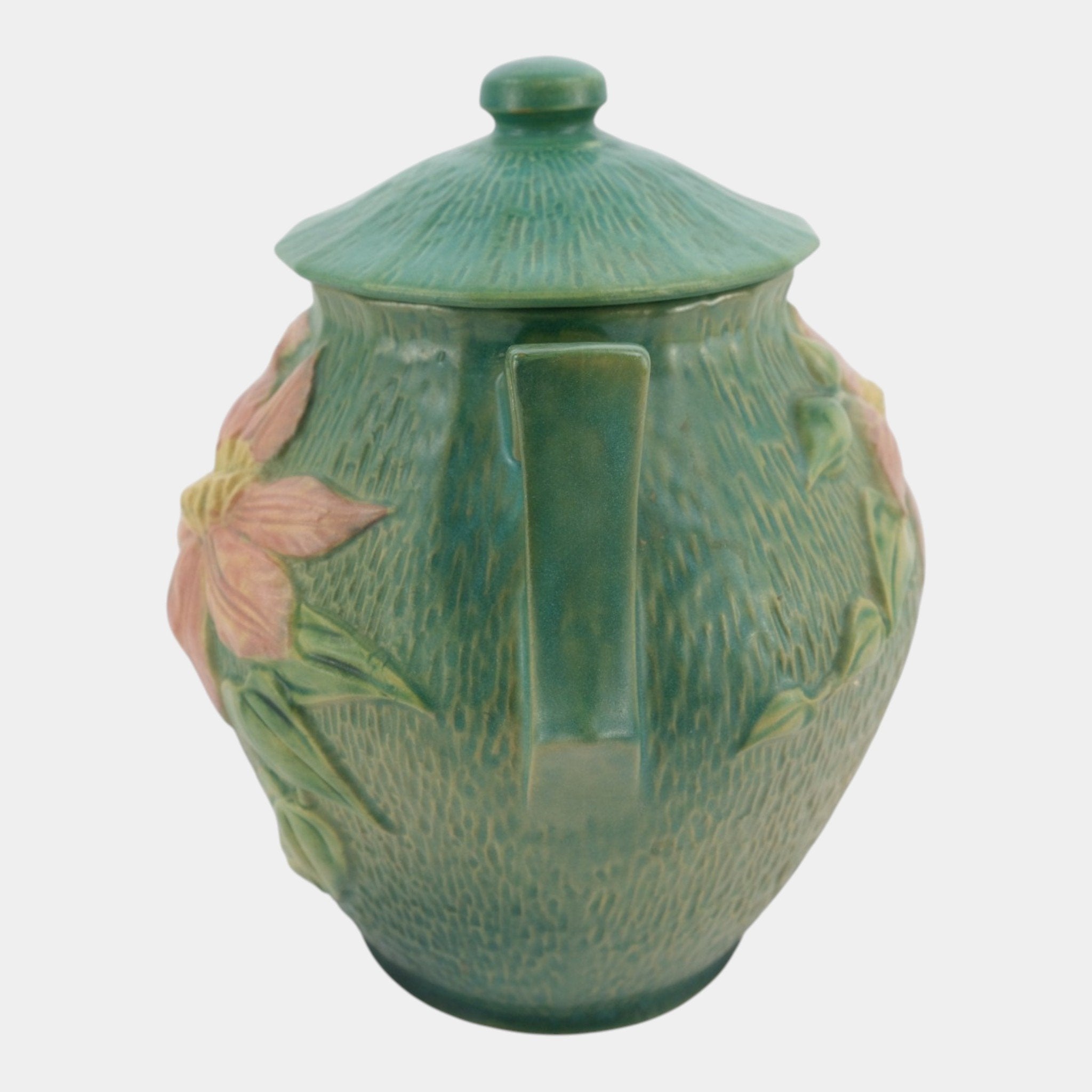 Roseville Clematis Green 1944 Mid Century Modern Pottery Ceramic