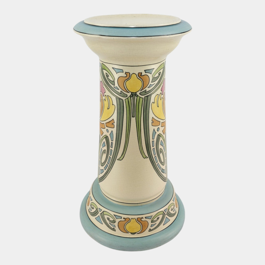 Roseville Persian 1916 Vintage Art Pottery Art Nouveau Creamware Pedestal