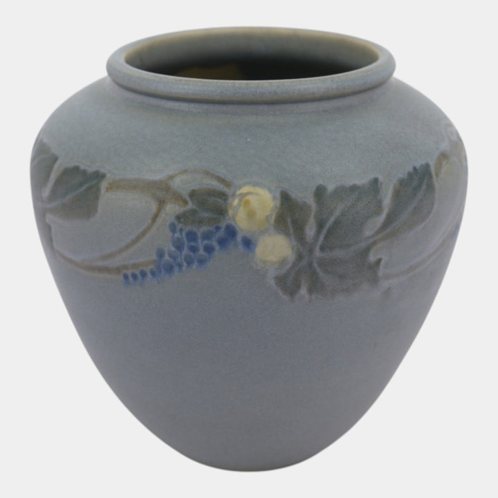 Roseville Victorian Art Gray 1925 Vintage Art Pottery Ceramic Flower Vase 257-7