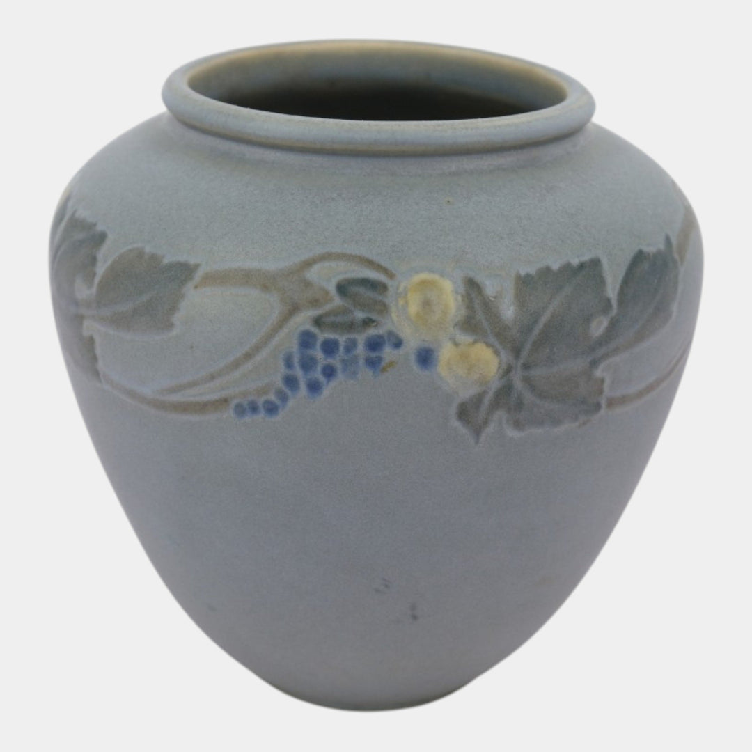 Roseville Victorian Art Gray 1925 Vintage Art Pottery Ceramic Flower Vase 257-7