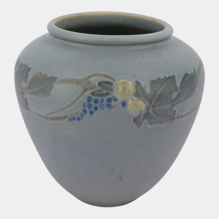 Roseville Victorian Art Gray 1925 Vintage Art Pottery Ceramic Flower Vase 257-7