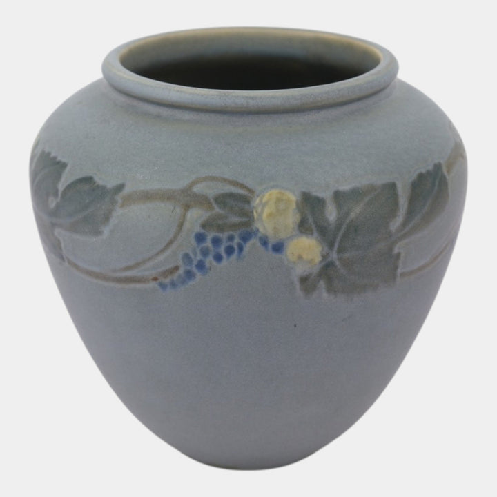 Roseville Victorian Art Gray 1925 Vintage Art Pottery Ceramic Flower Vase 257-7