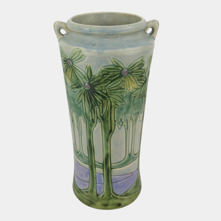 Roseville Vista 1920 Vintage Arts And Crafts Pottery Ceramic Floor Vase 121-15