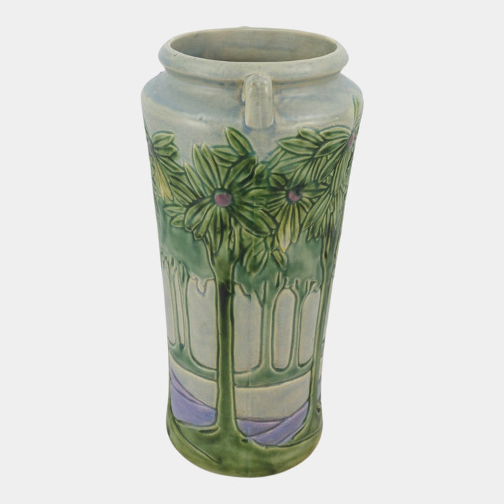 Roseville Vista 1920 Vintage Arts And Crafts Pottery Ceramic Floor Vase 121-15