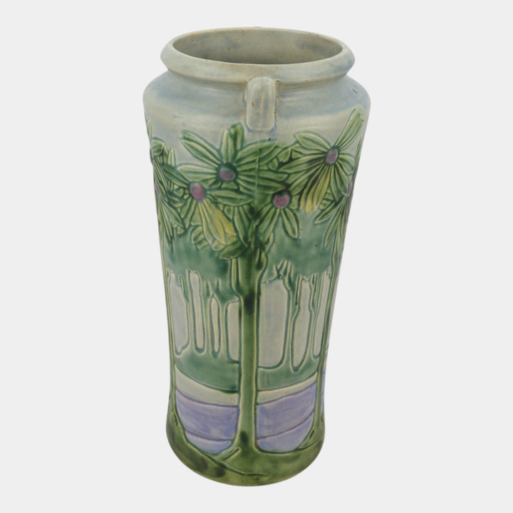 Roseville Vista 1920 Vintage Arts And Crafts Pottery Ceramic Floor Vase 121-15