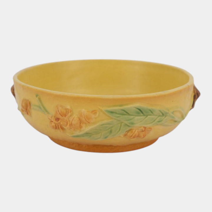 Roseville Bittersweet Yellow 1951 Vintage Art Pottery Ceramic Bowl 826-6