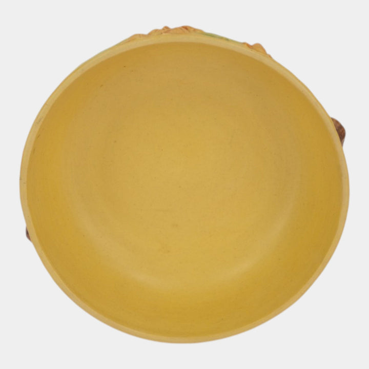 Roseville Bittersweet Yellow 1951 Vintage Art Pottery Ceramic Bowl 826-6