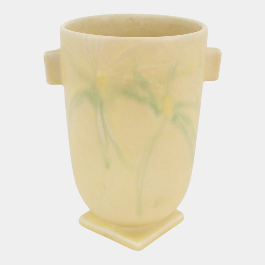 Roseville Dawn Yellow 1937 Vintage Art Deco Pottery Ceramic Vase 826-6