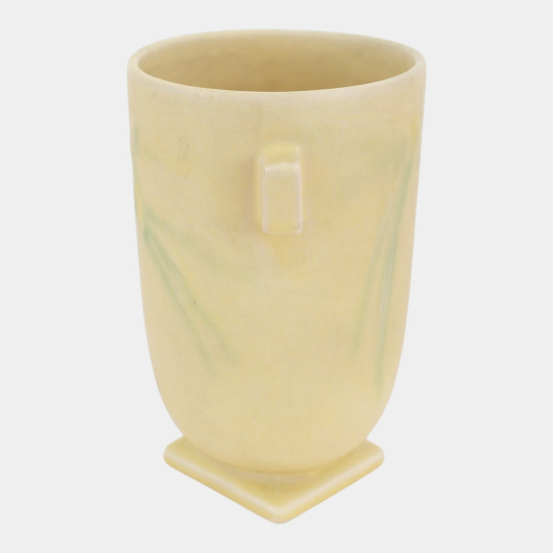 Roseville Dawn Yellow 1937 Vintage Art Deco Pottery Ceramic Vase 826-6