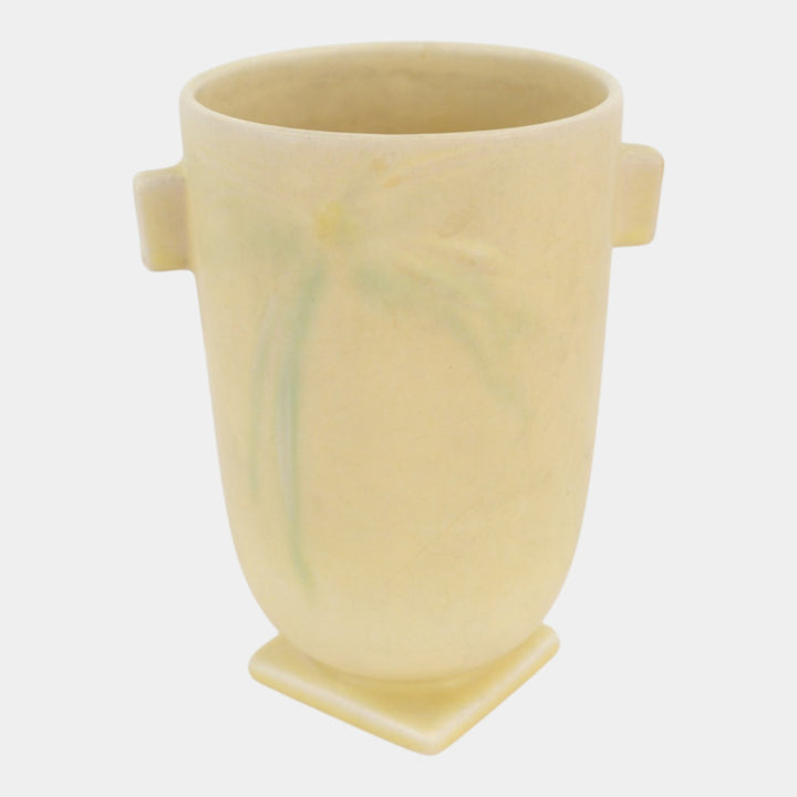 Roseville Dawn Yellow 1937 Vintage Art Deco Pottery Ceramic Vase 826-6