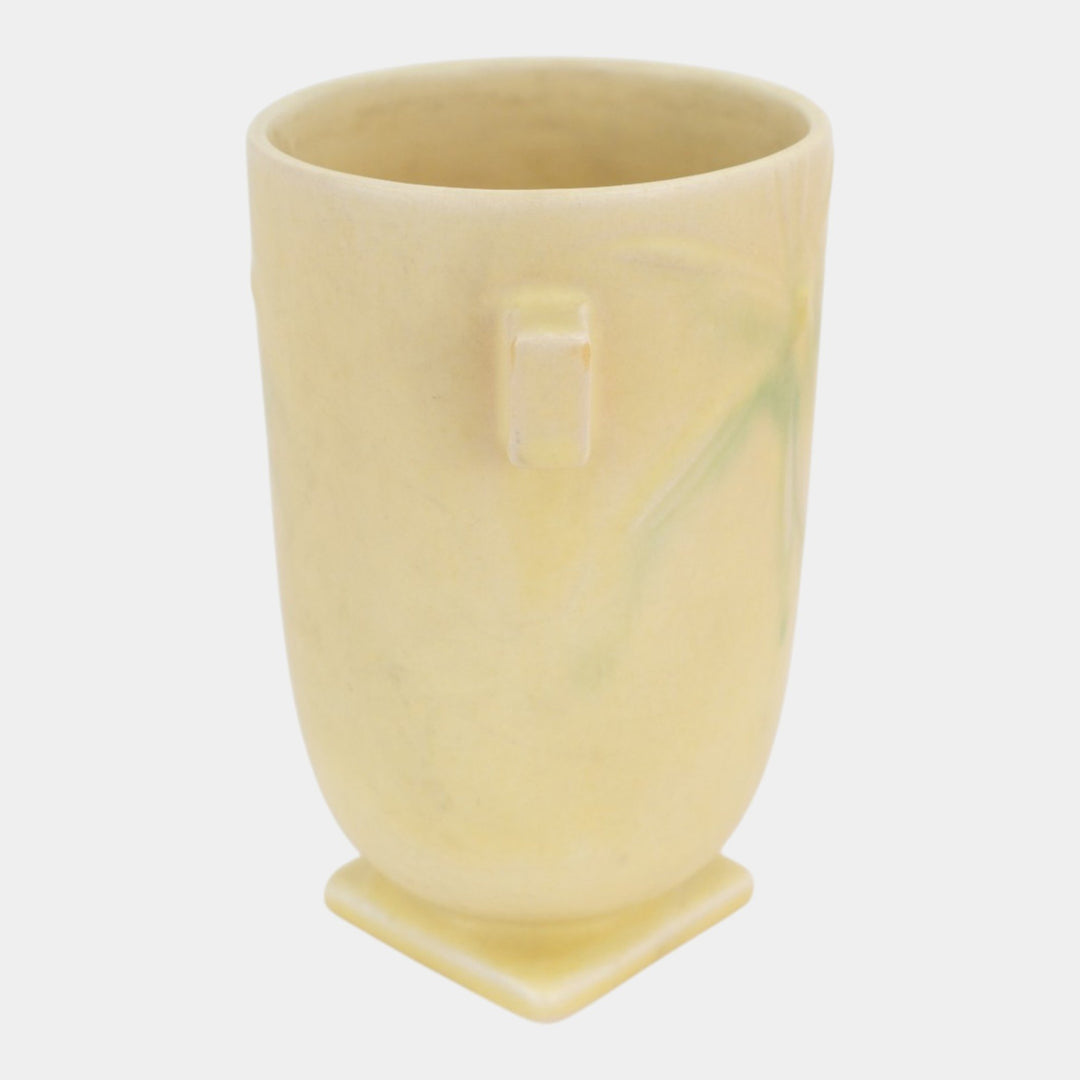 Roseville Dawn Yellow 1937 Vintage Art Deco Pottery Ceramic Vase 826-6