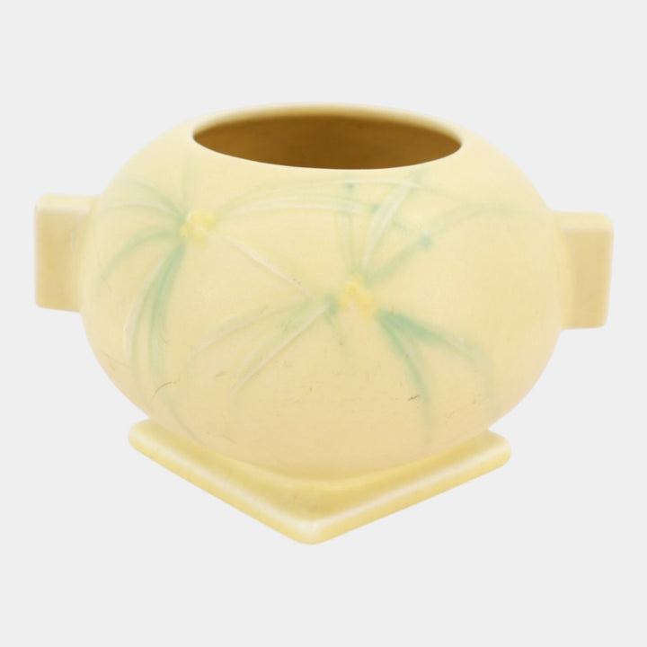 Roseville Dawn Yellow 1937 Vintage Art Deco Pottery Ceramic Bowl Vase 315-4