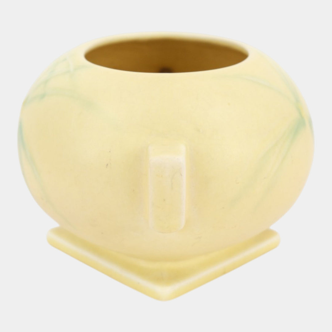 Roseville Dawn Yellow 1937 Vintage Art Deco Pottery Ceramic Bowl Vase 315-4