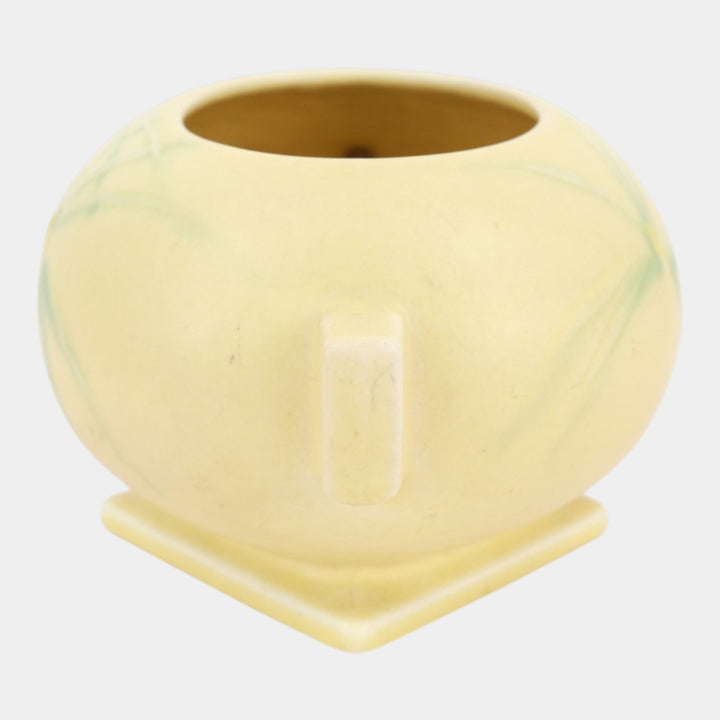 Roseville Dawn Yellow 1937 Vintage Art Deco Pottery Ceramic Bowl Vase 315-4