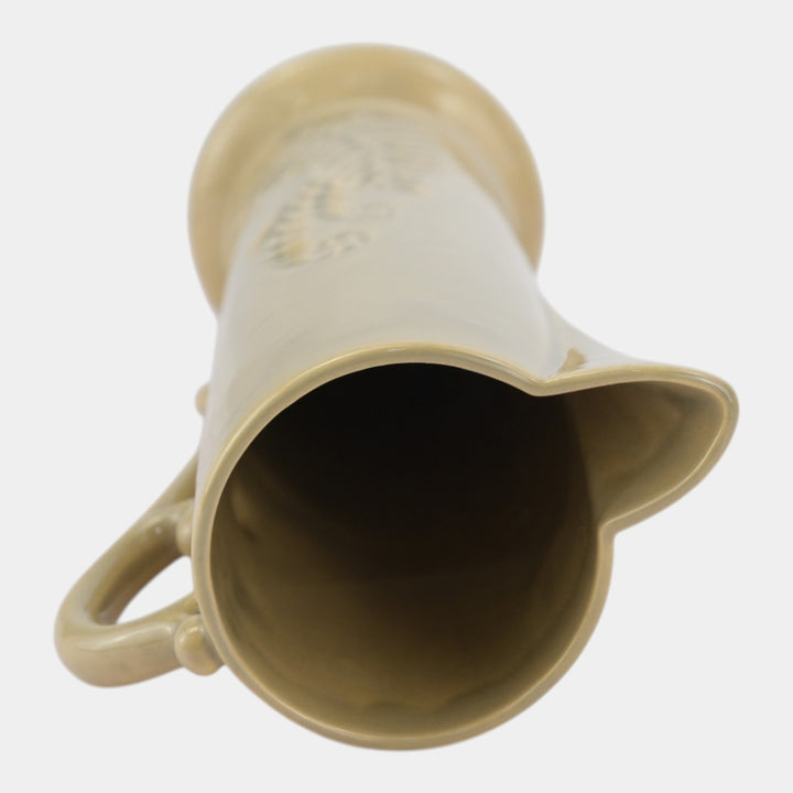 Roseville Mayfair Beige 1952 Mid Century Modern Pottery Ceramic Tankard 1107-12