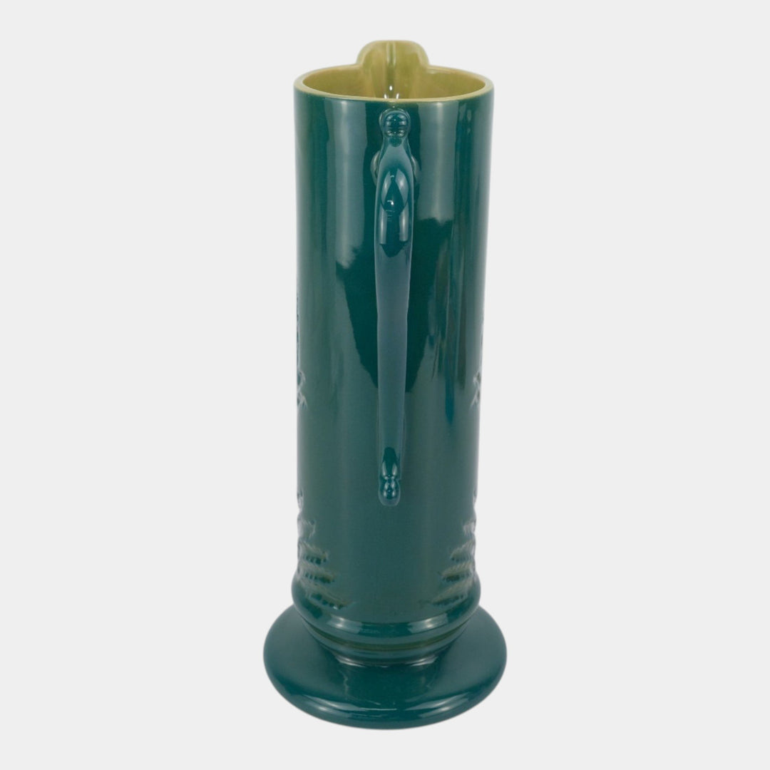 Roseville Mayfair Green 1952 Mid Century Modern Pottery Ceramic Tankard 1107-12