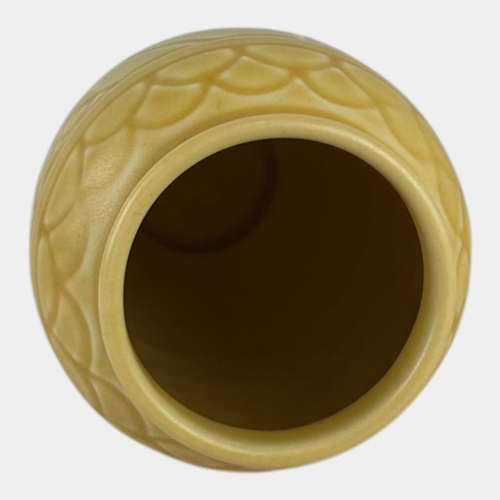 Rookwood 1937 Vintage Art Deco Pottery Matte Yellow Ceramic Vase 2853