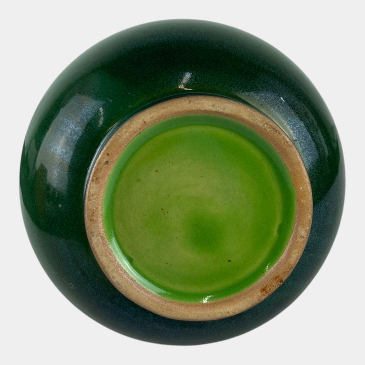 Roseville Futura Emerald Green 1928 Vintage Art Deco Pottery Ceramic Vase 389-8