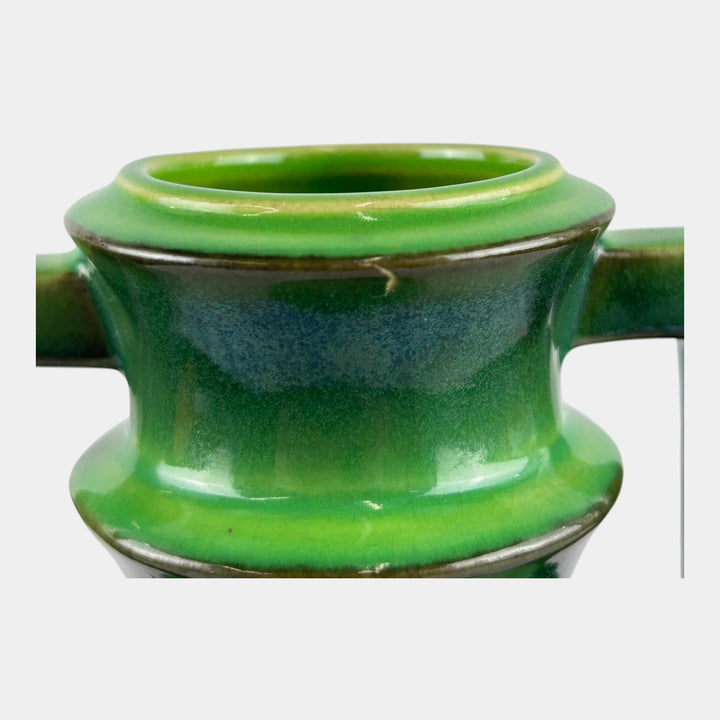 Roseville Futura Emerald Green 1928 Vintage Art Deco Pottery Ceramic Vase 389-8
