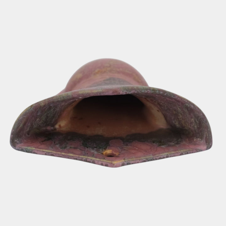 Roseville Carnelian II Red 1926 Arts And Crafts Pottery Wall Pocket 1253-8