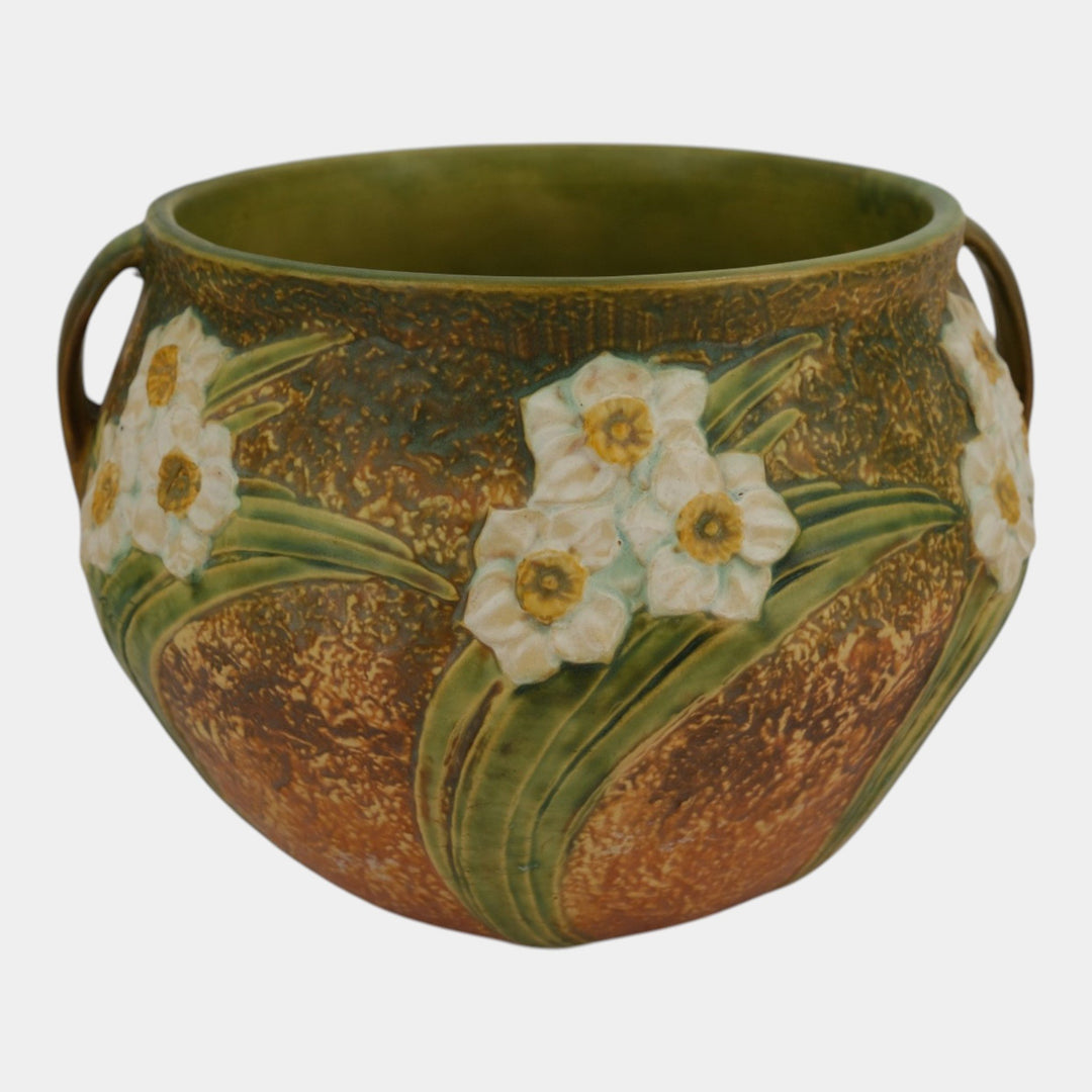Roseville Jonquil 1931 Vintage Arts And Crafts Pottery Jardiniere Planter 621-9