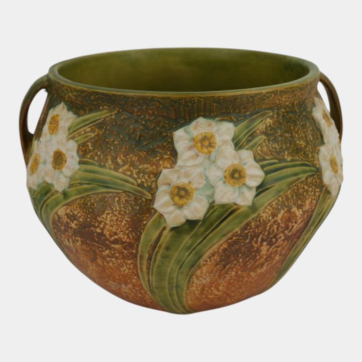 Roseville Jonquil 1931 Vintage Arts And Crafts Pottery Jardiniere Planter 621-9