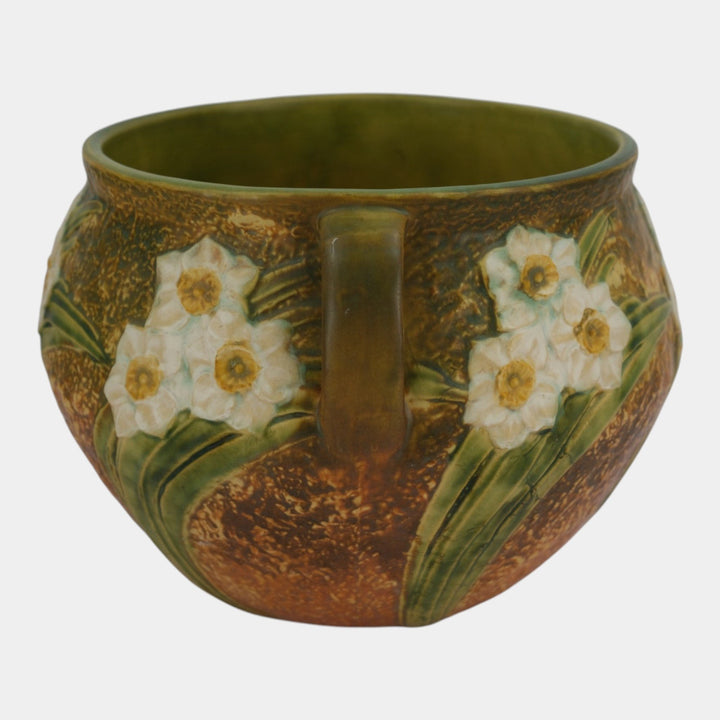 Roseville Jonquil 1931 Vintage Arts And Crafts Pottery Jardiniere Planter 621-9